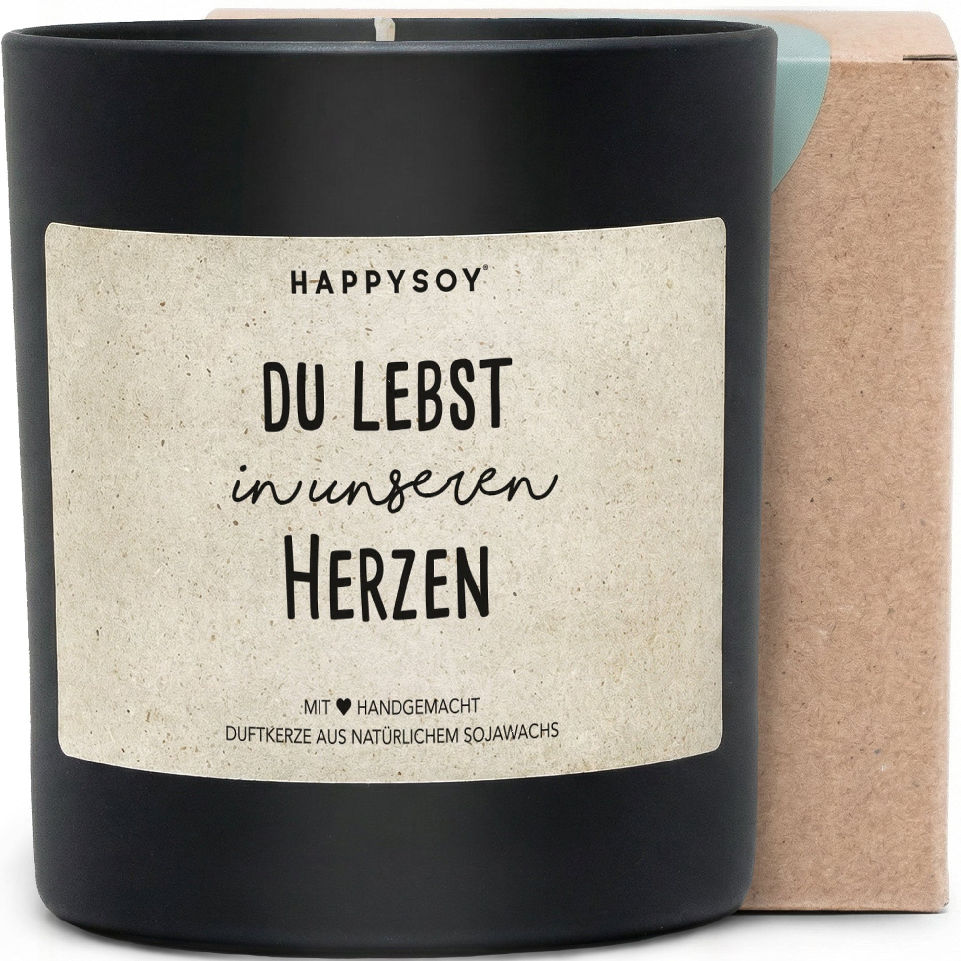 Duftkerze - Du lebst in unseren Herzen - Happysoy®