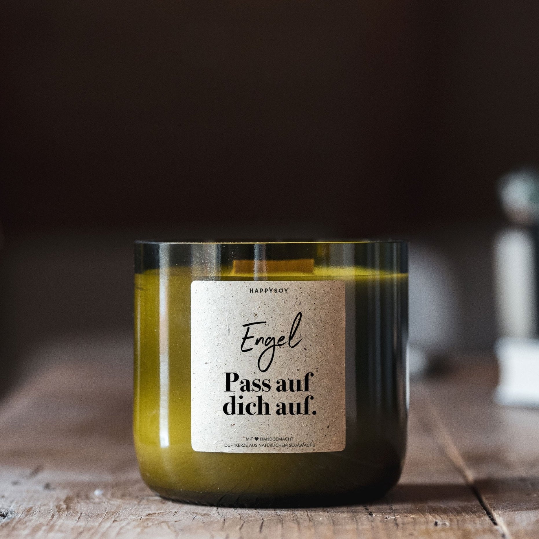 Duftkerze - Engel - Ich pass auf dich auf. - Happysoy®