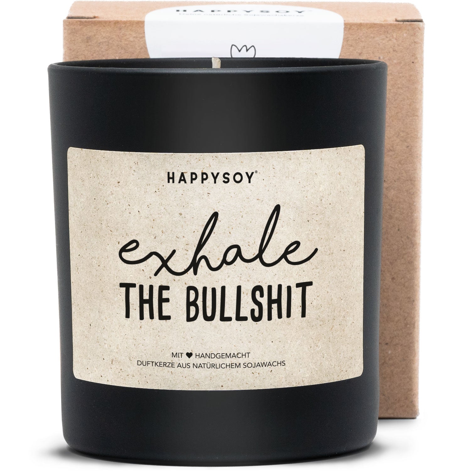 Duftkerze - Exhale the bullshit - Happysoy®