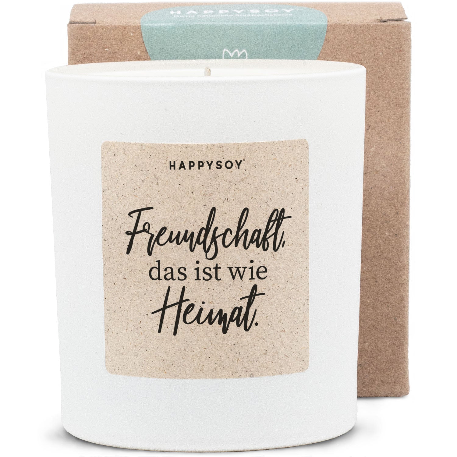 Duftkerze - Freundschaft, das ist wie Heimat - Happysoy®