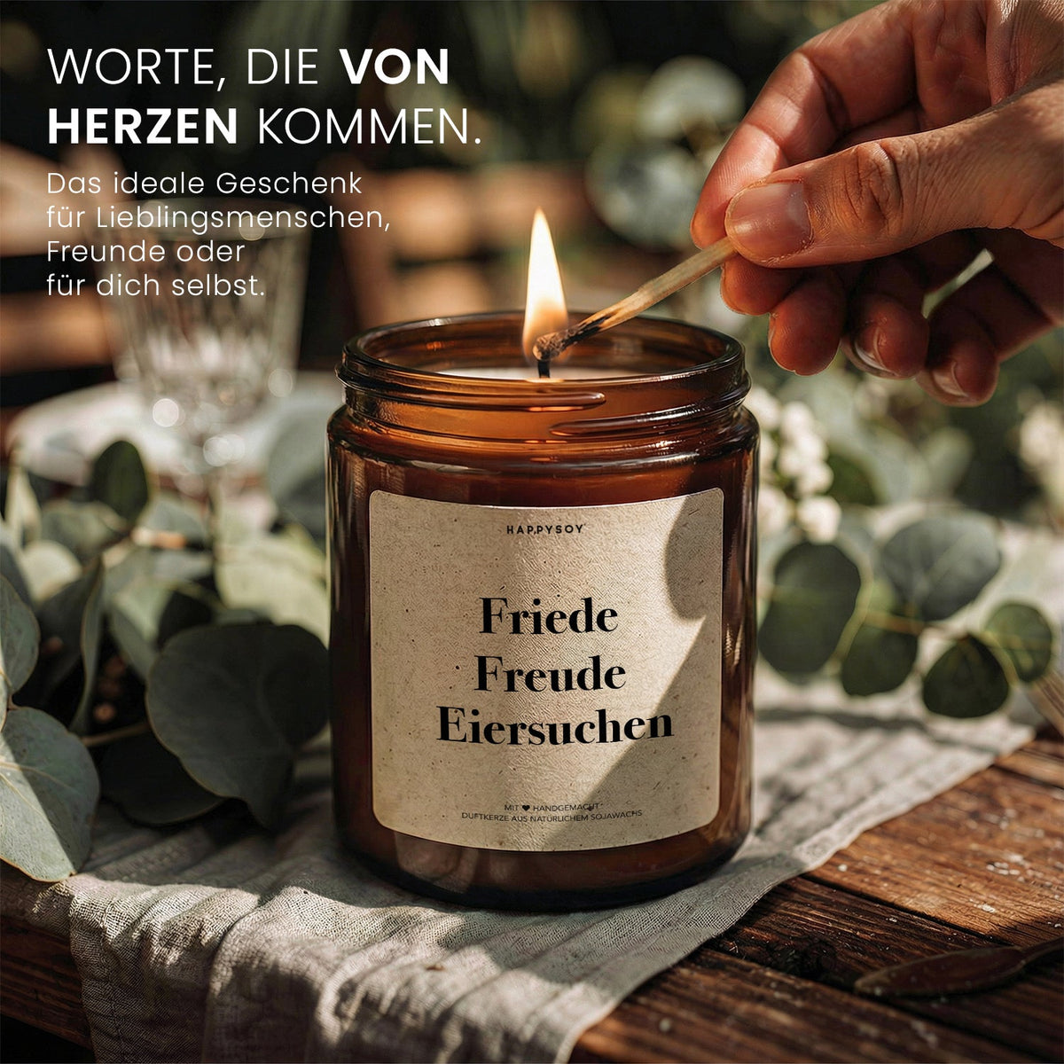 Duftkerze - Friede Freude Eiersuchen - Happysoy®