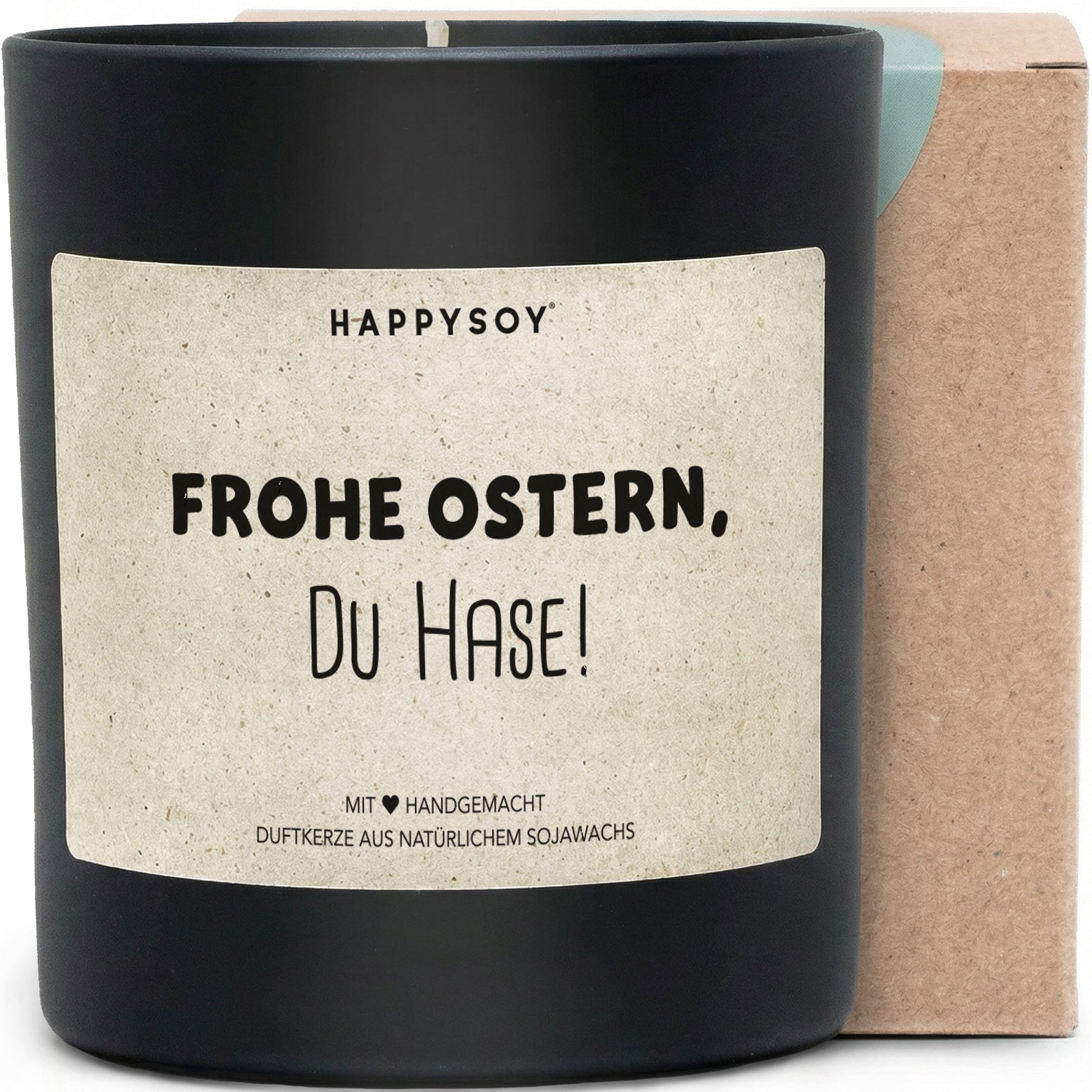 Duftkerze - Frohe Ostern, Du Hase! - Happysoy®