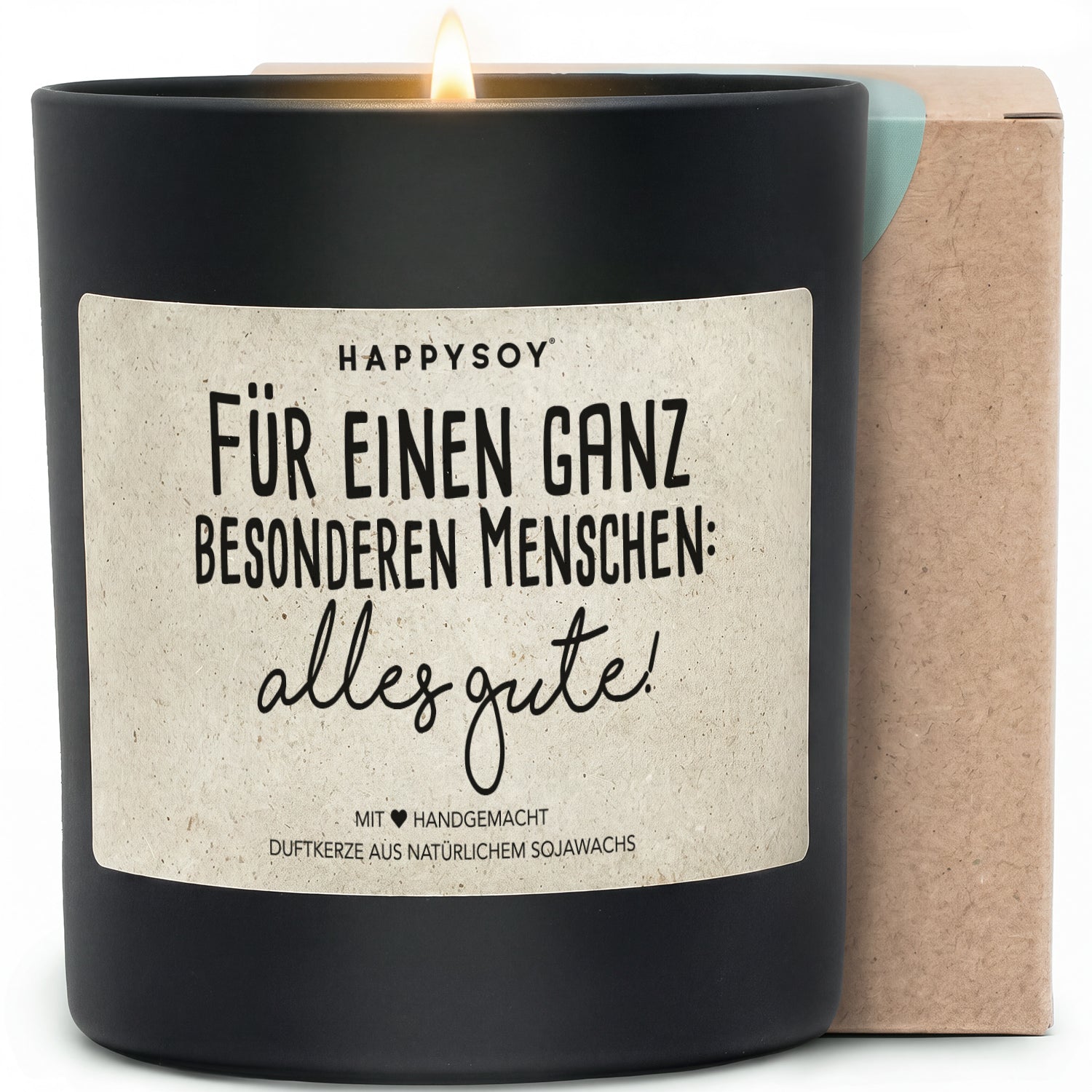 Duftkerze - Für einen ganz besonderen Menschen: Alles Gute! - Happysoy®
