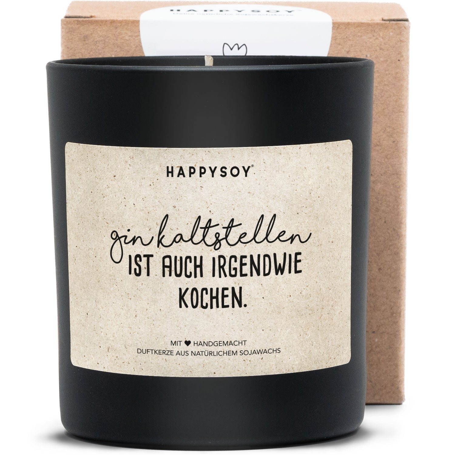 Duftkerze - Gin kaltstellen ist auch irgendwie kochen. - Happysoy®