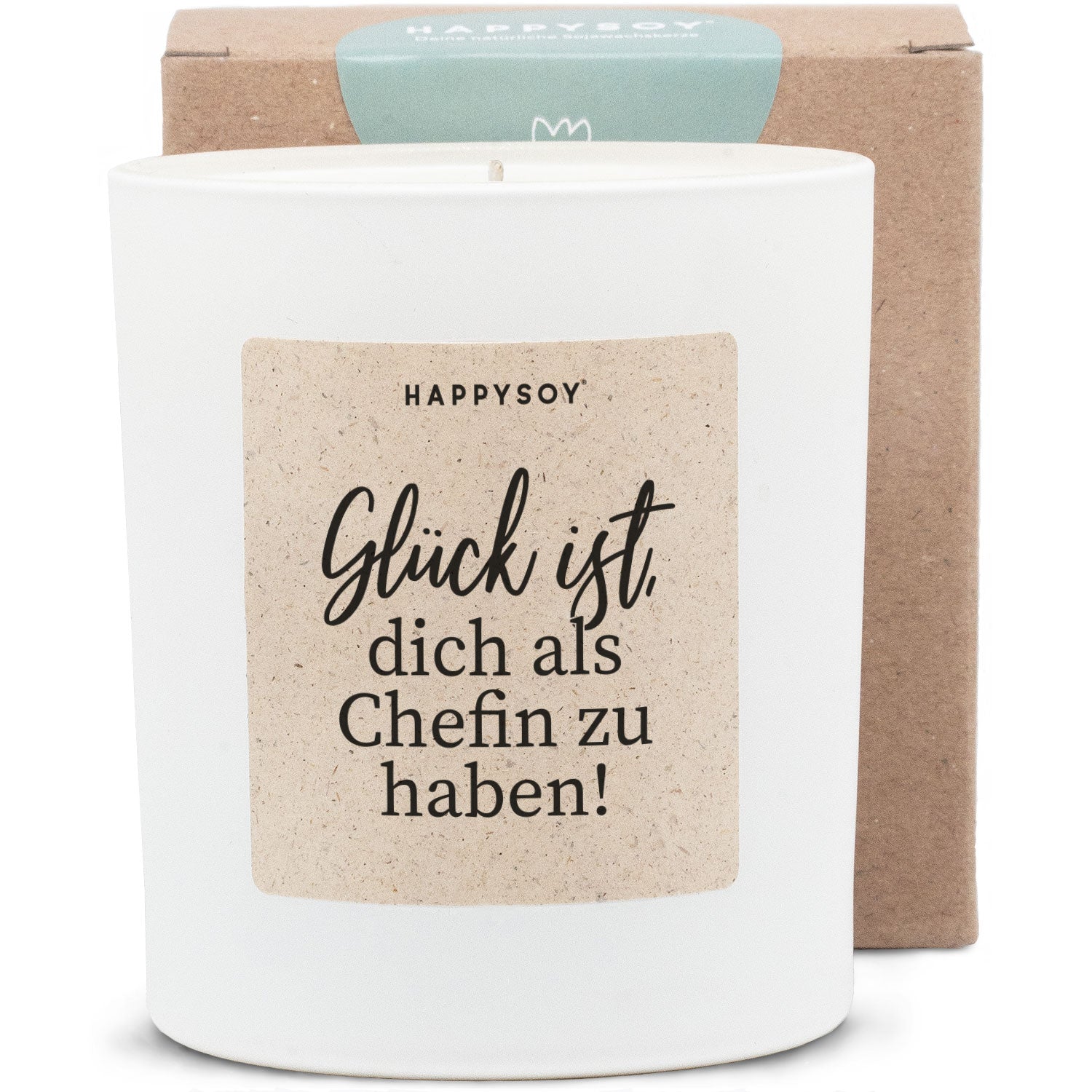 Duftkerze - Glück ist, dich als Chefin zu haben - Happysoy®