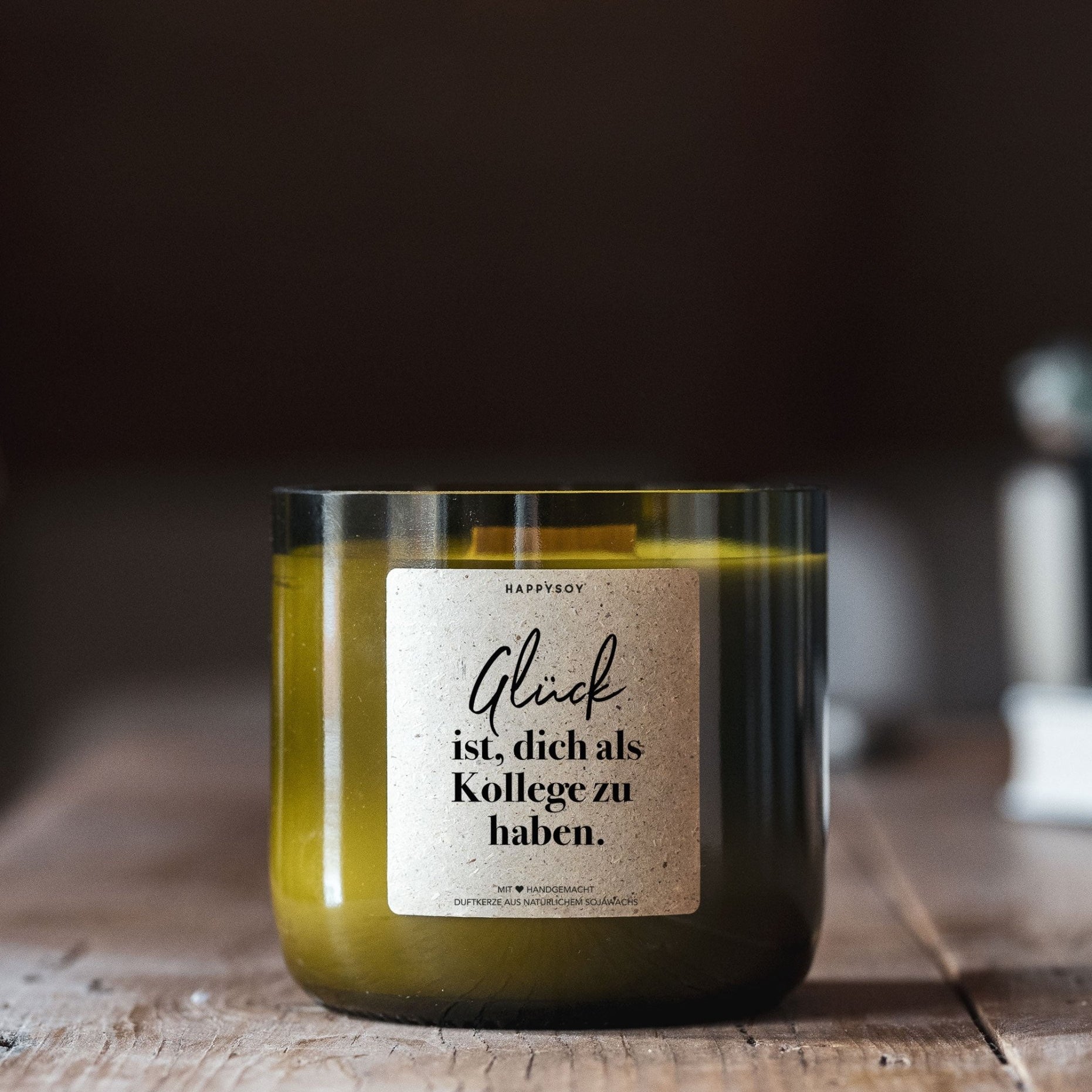 Duftkerze - Glück ist, dich als Kollege zu haben - Happysoy®