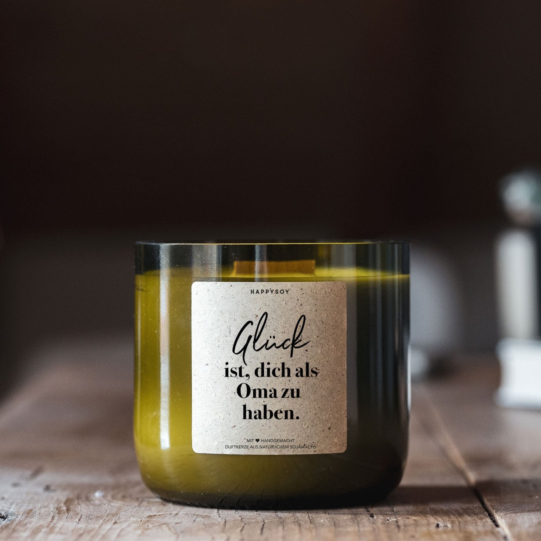 Duftkerze - Glück ist dich als Oma zu haben - Happysoy®