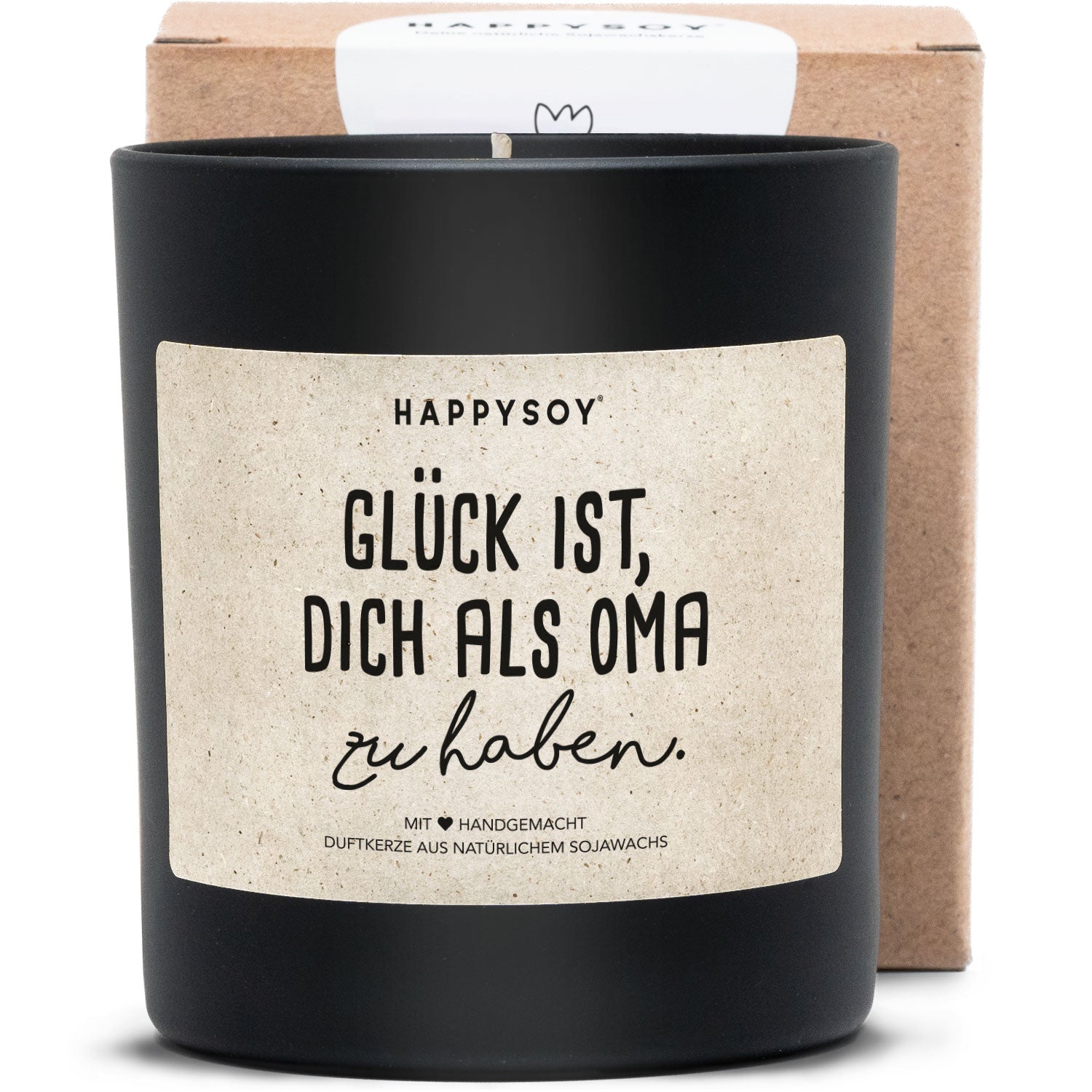 Duftkerze - Glück ist dich als Oma zu haben - Happysoy®