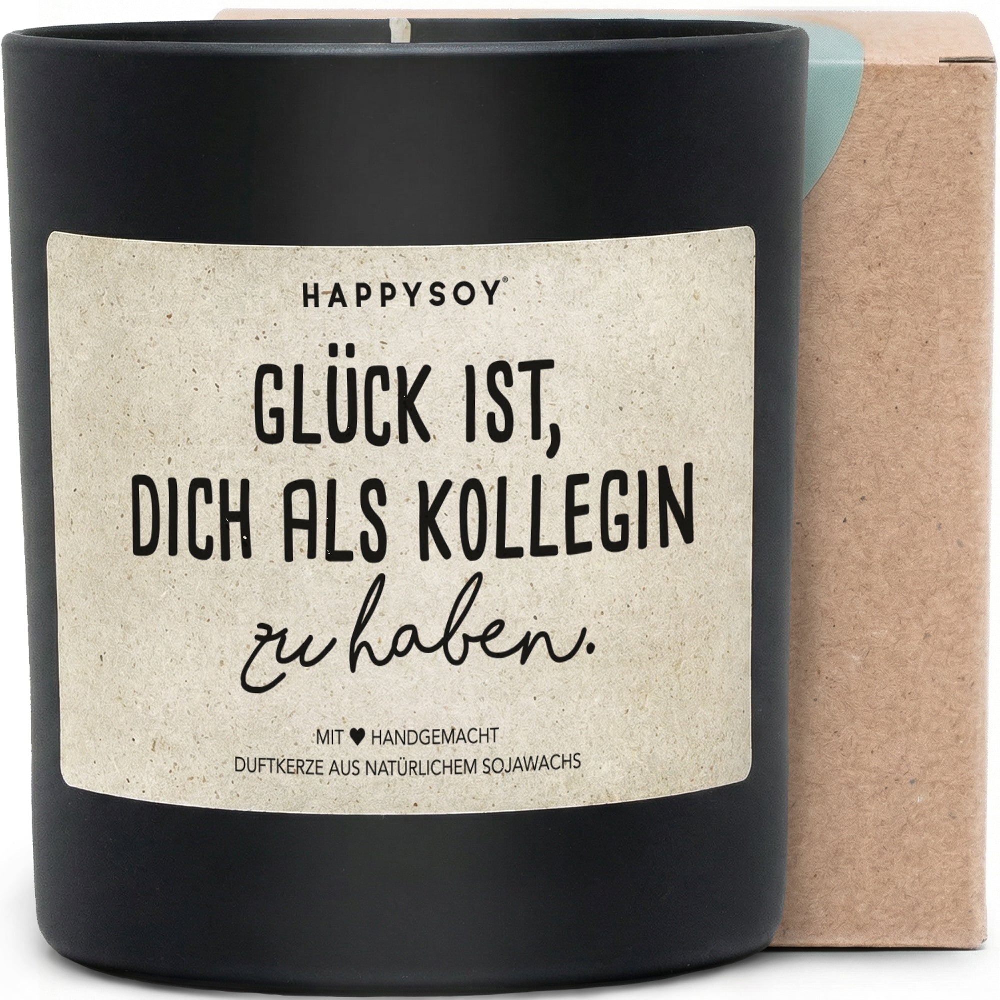 Duftkerze - Glück ist, dich als Kollegin zu haben. - Happysoy®