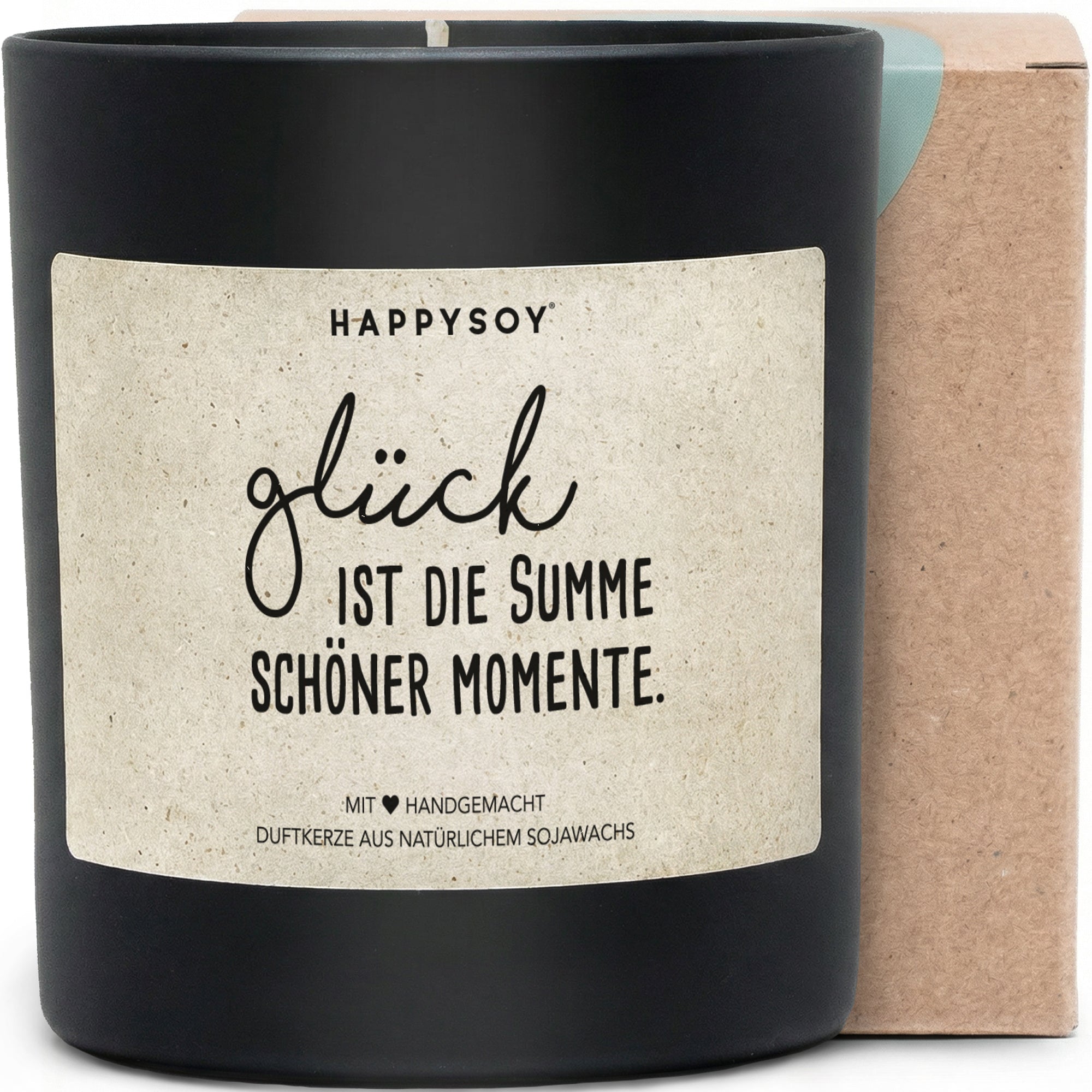 Duftkerze - Glück ist die Summe schöner Momente. - Happysoy®