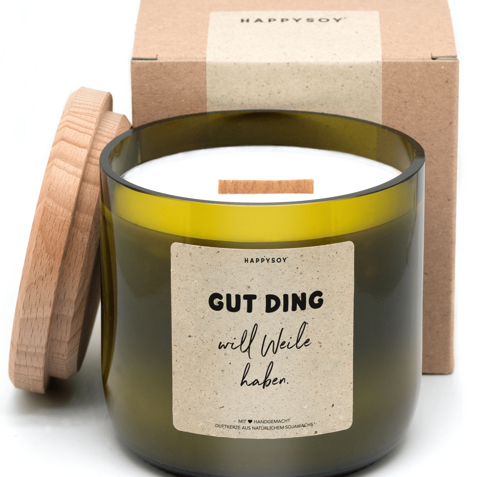 Duftkerze - Gut Ding will Weile haben - Happysoy®