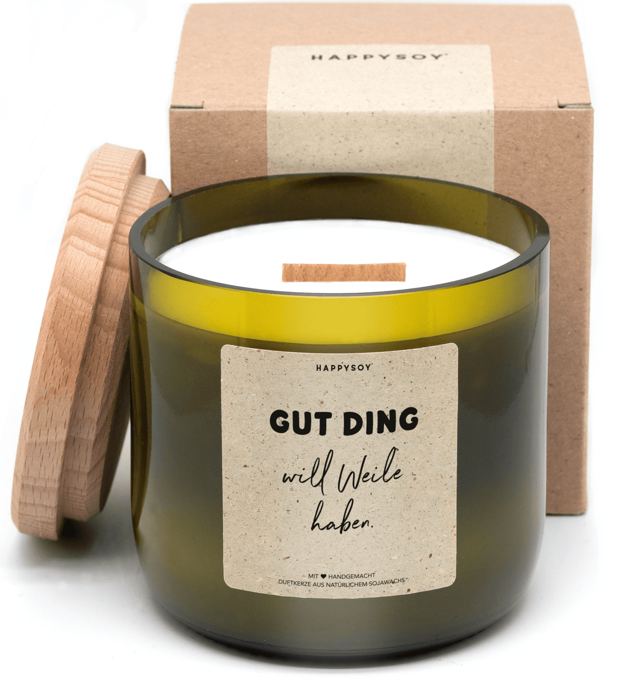 Duftkerze - Gut Ding will Weile haben - Happysoy®