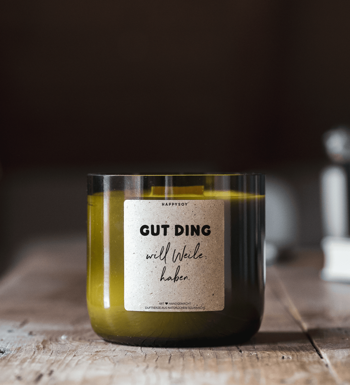 Duftkerze - Gut Ding will Weile haben - Happysoy®