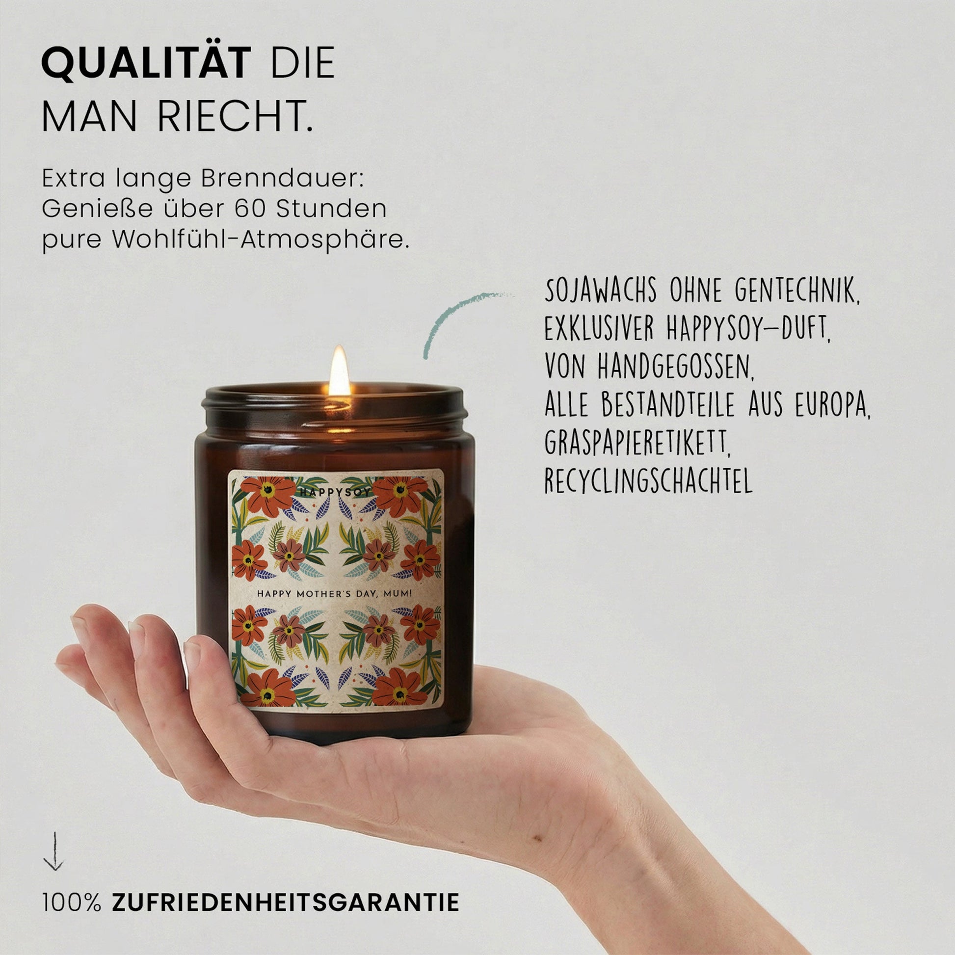 Duftkerze - HAPPY MOTHER’S DAY, MUM! - Happysoy®