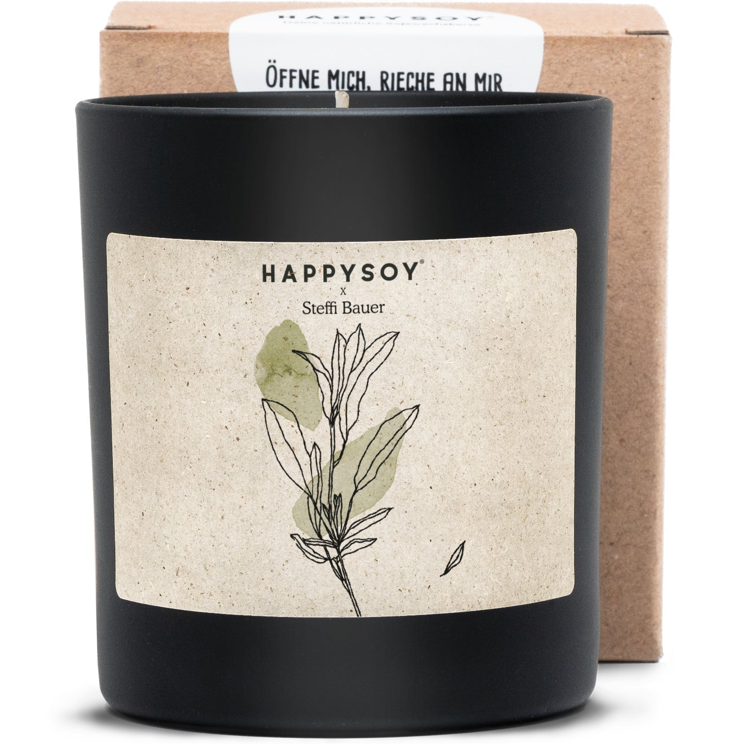 Duftkerze - HAPPYSOY® Art Collection by Steffi Bauer "Salbei" - Happysoy®