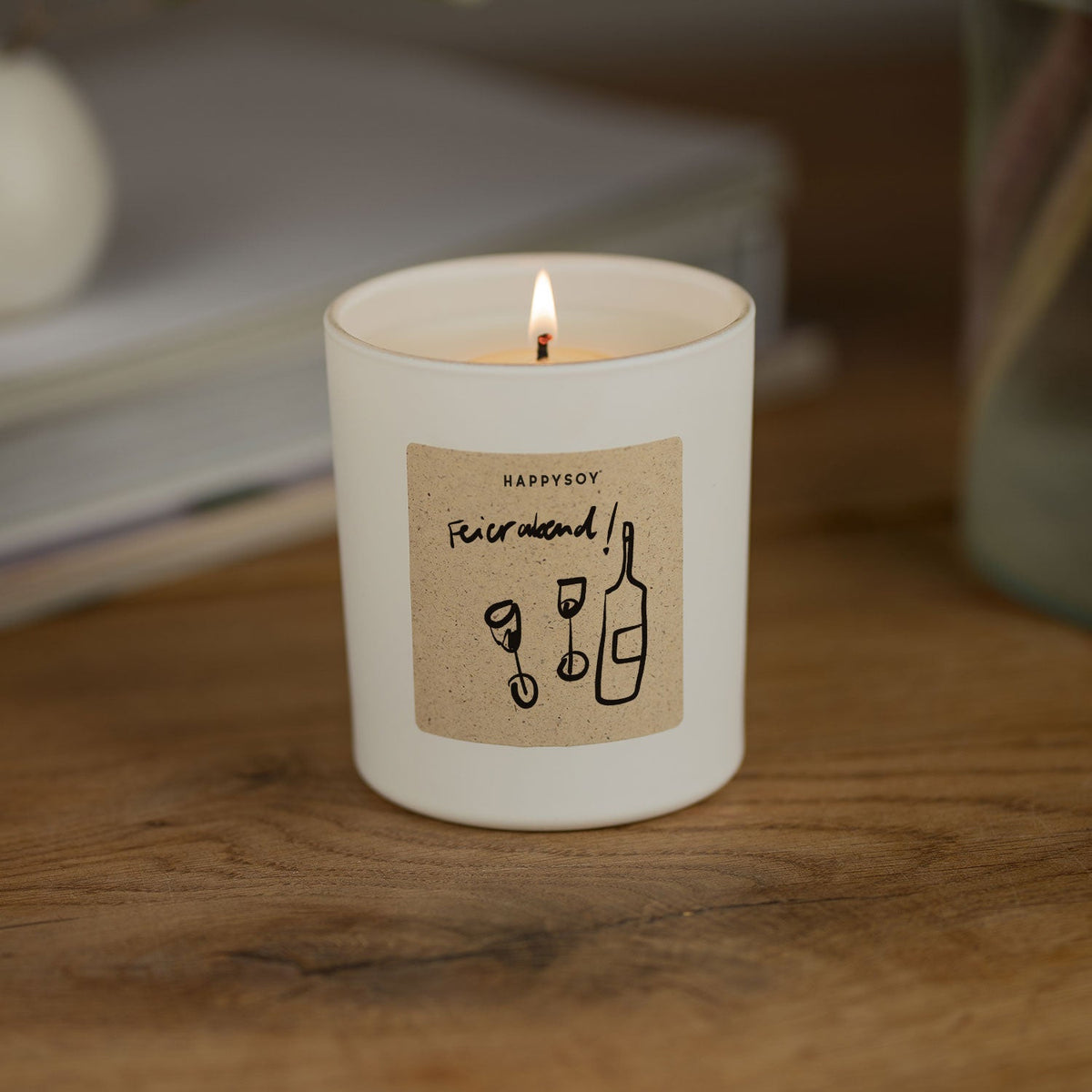 Duftkerze - HAPPYSOY® by Steffi Bauer Feierabend Motiv - Happysoy®