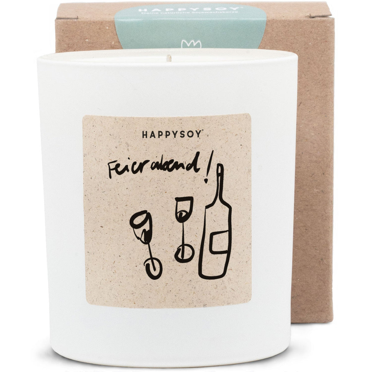Duftkerze - HAPPYSOY® by Steffi Bauer Feierabend Motiv - Happysoy®