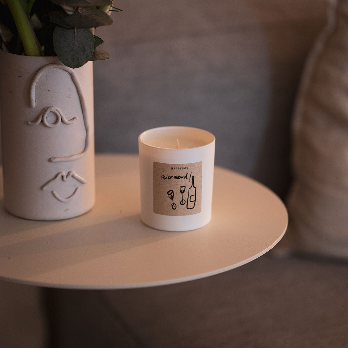 Duftkerze - HAPPYSOY® by Steffi Bauer Feierabend Motiv - Happysoy®