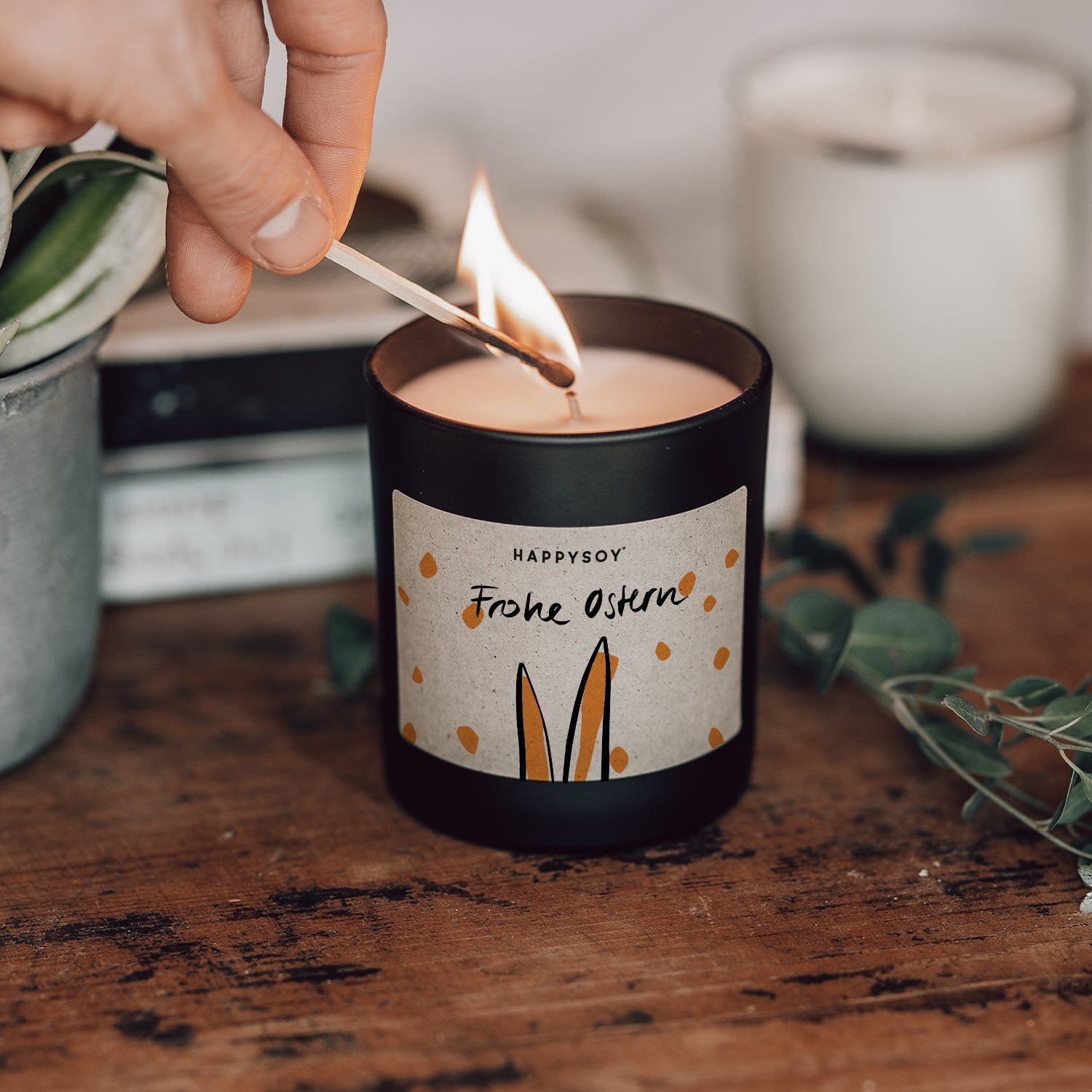 Duftkerze - HAPPYSOY® by Steffi Bauer "Frohe Ostern" - Happysoy®