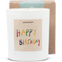 Duftkerze - HAPPYSOY® by Steffi Bauer Happy Birthday bunt - Happysoy®