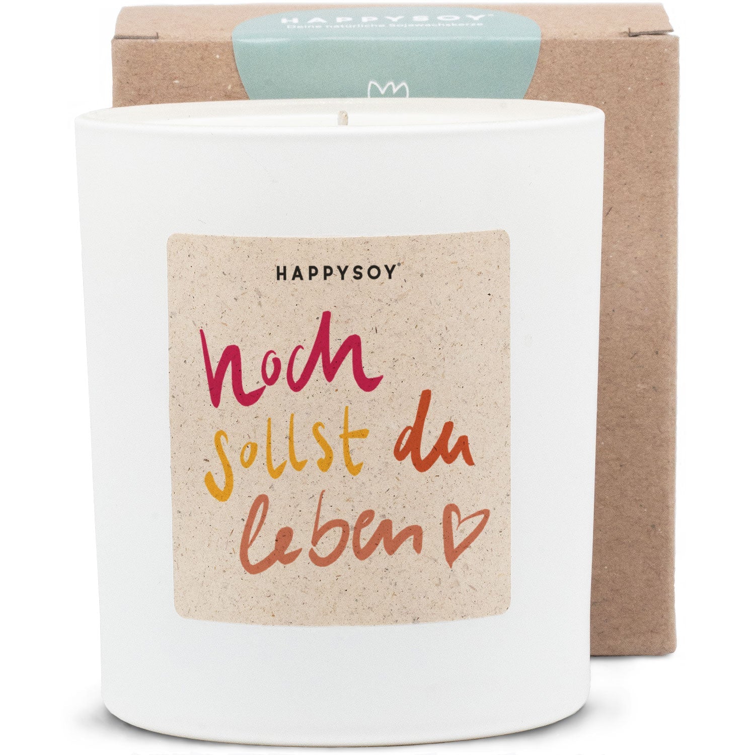 Duftkerze - HAPPYSOY® by Steffi Bauer Hoch sollst du leben - Happysoy®