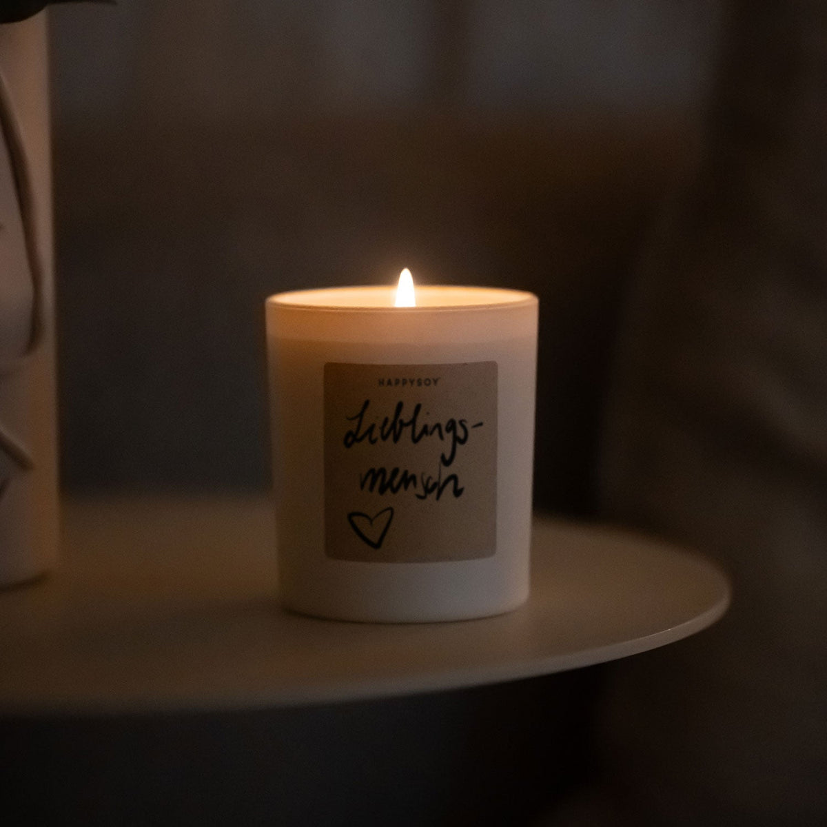 Duftkerze - HAPPYSOY® by Steffi Bauer Lieblingsmensch Herz Motiv - Happysoy®