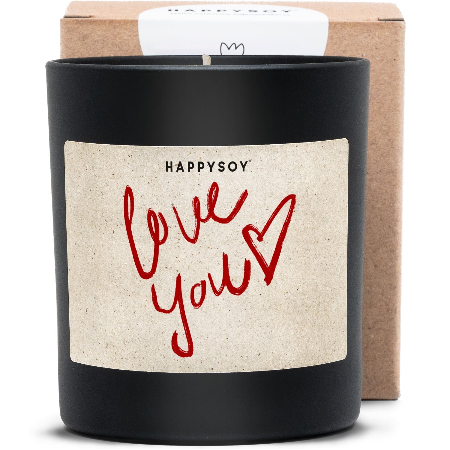 Duftkerze - HAPPYSOY® by Steffi Bauer - Love You Herz - Happysoy®