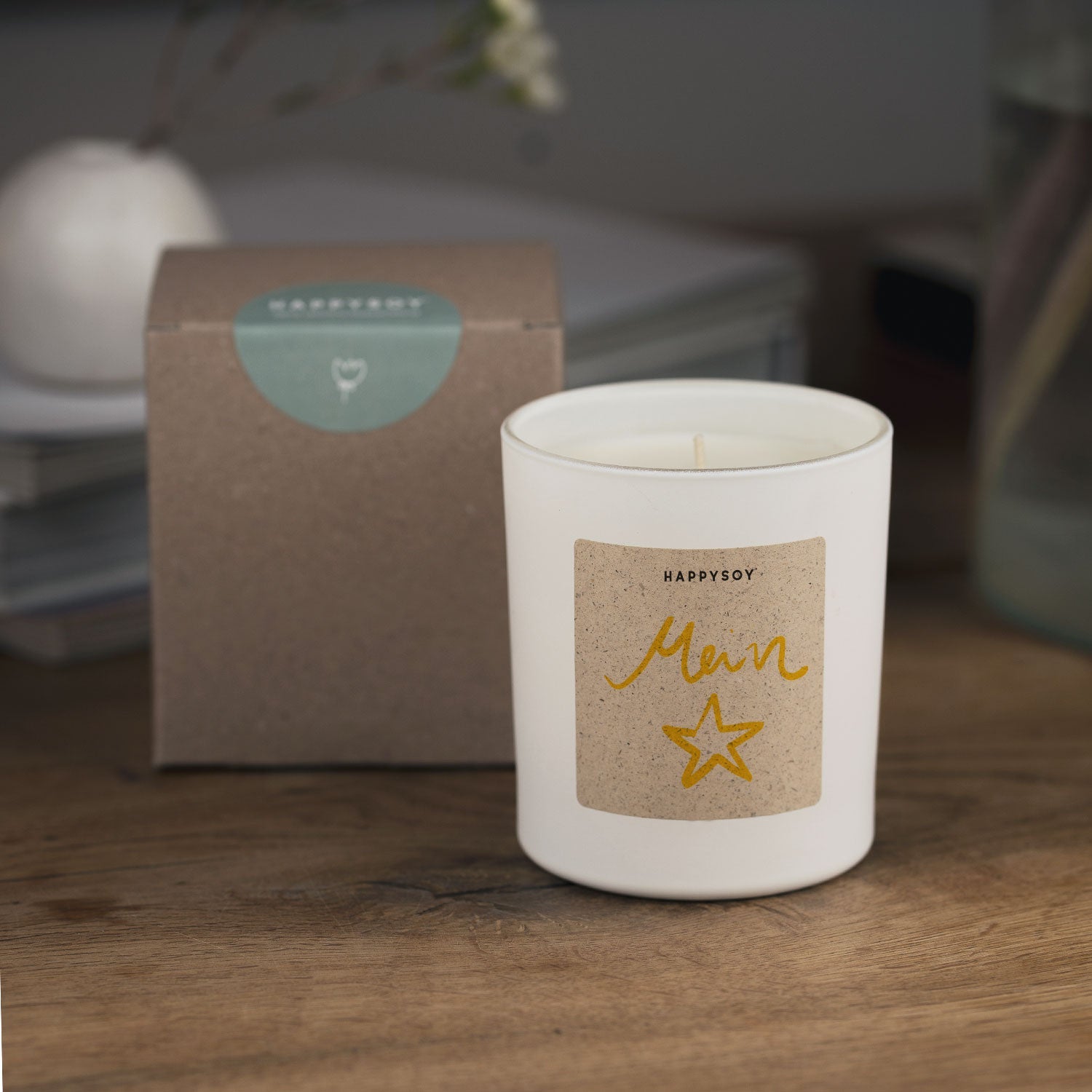 Duftkerze - HAPPYSOY® by Steffi Bauer mein Stern Motiv - Happysoy®