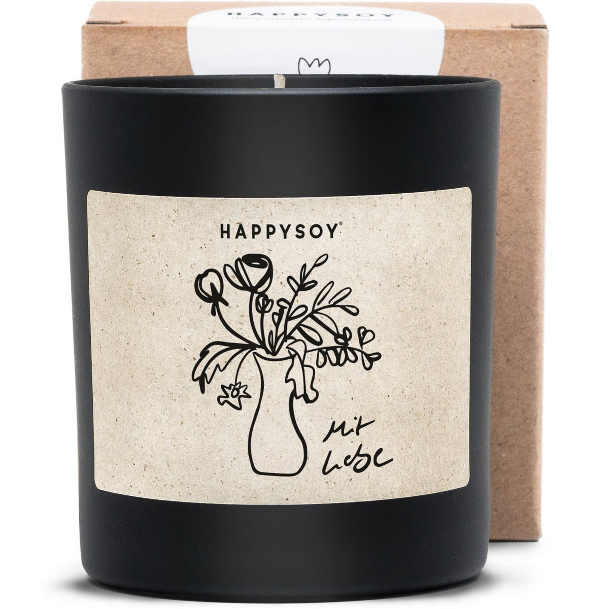 Duftkerze - HAPPYSOY® by Steffi Bauer "mit Liebe" - Happysoy®