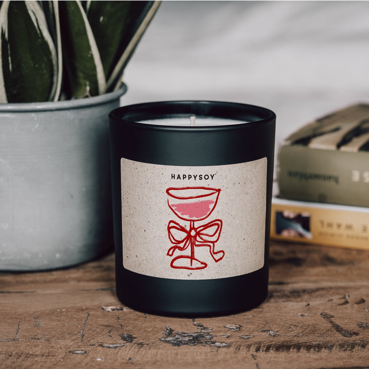 Duftkerze - HAPPYSOY® by Steffi Bauer - Wein Liebe - Happysoy®