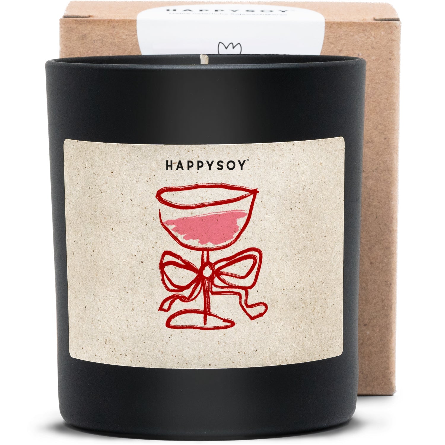 Duftkerze - HAPPYSOY® by Steffi Bauer - Wein Liebe - Happysoy®