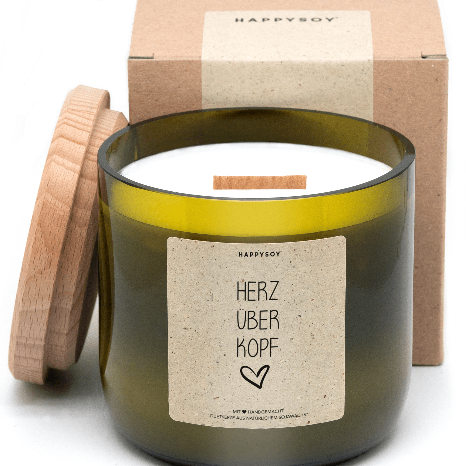 Duftkerze - Herz über Kopf <3 - Happysoy®