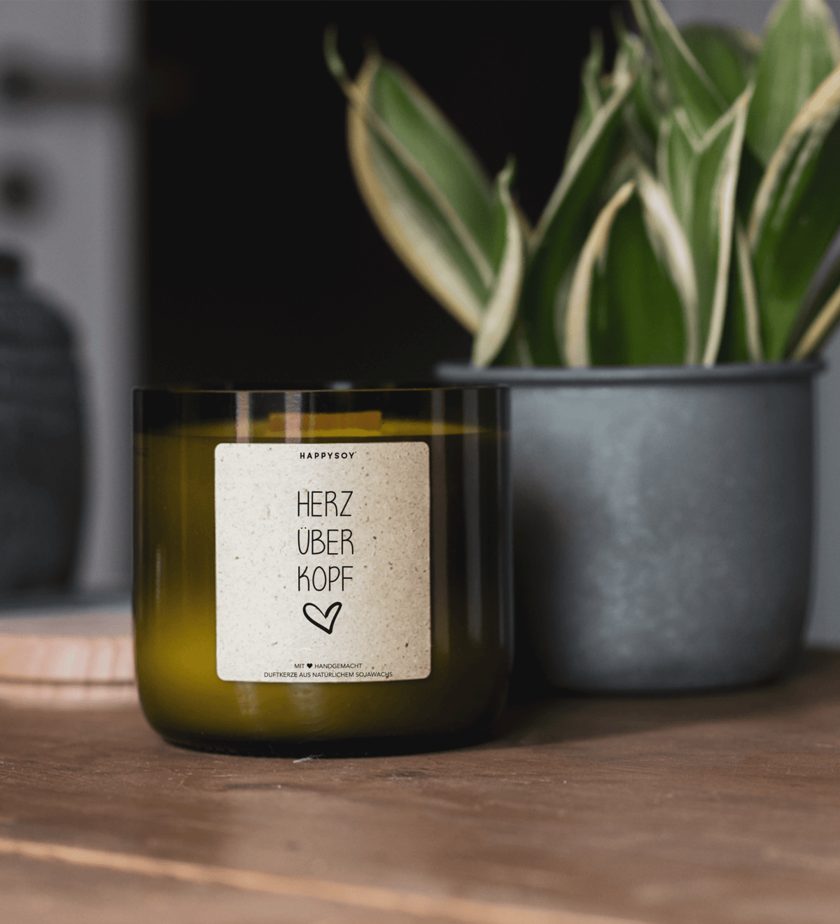 Duftkerze - Herz über Kopf <3 - Happysoy®