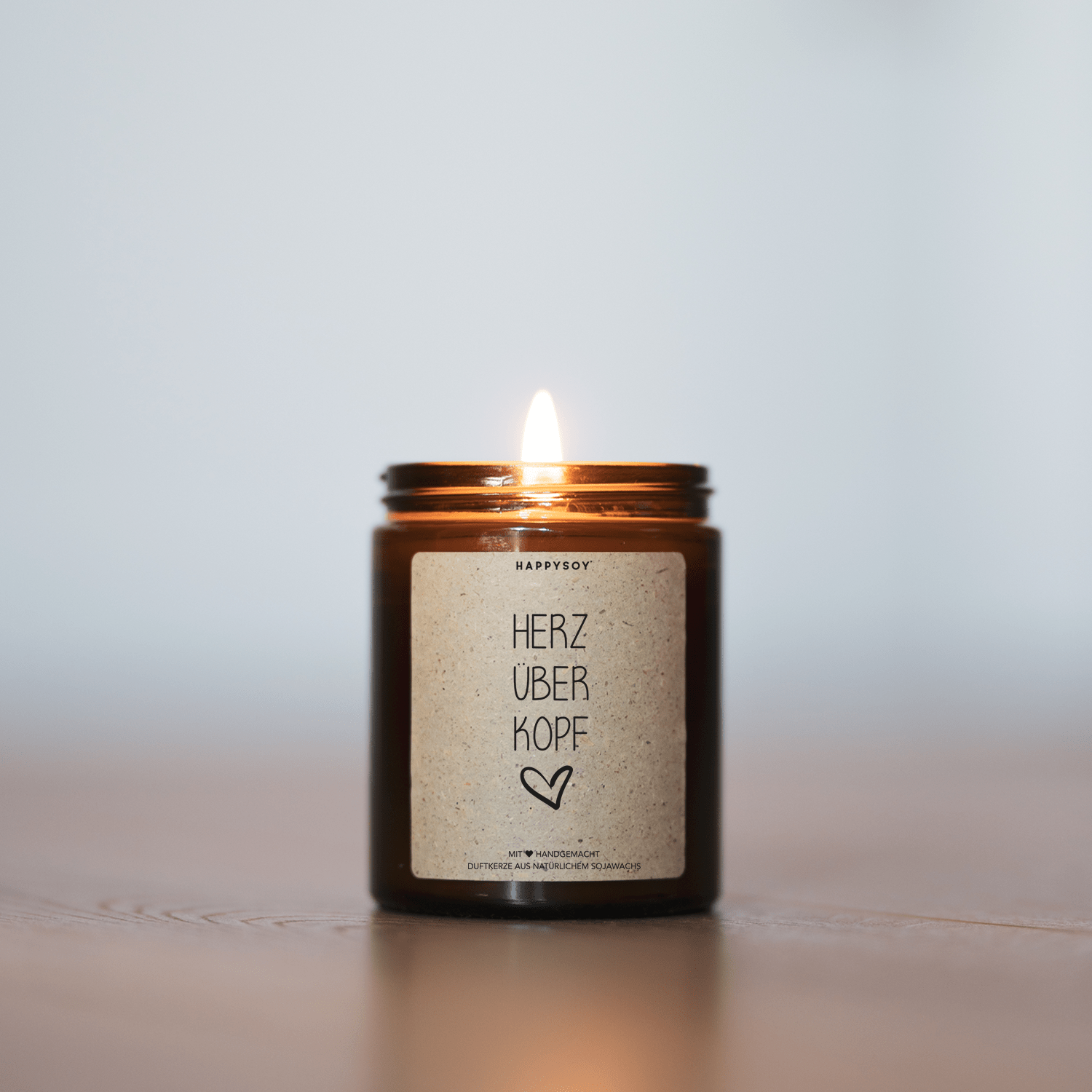 Duftkerze - Herz über Kopf <3 - Happysoy®