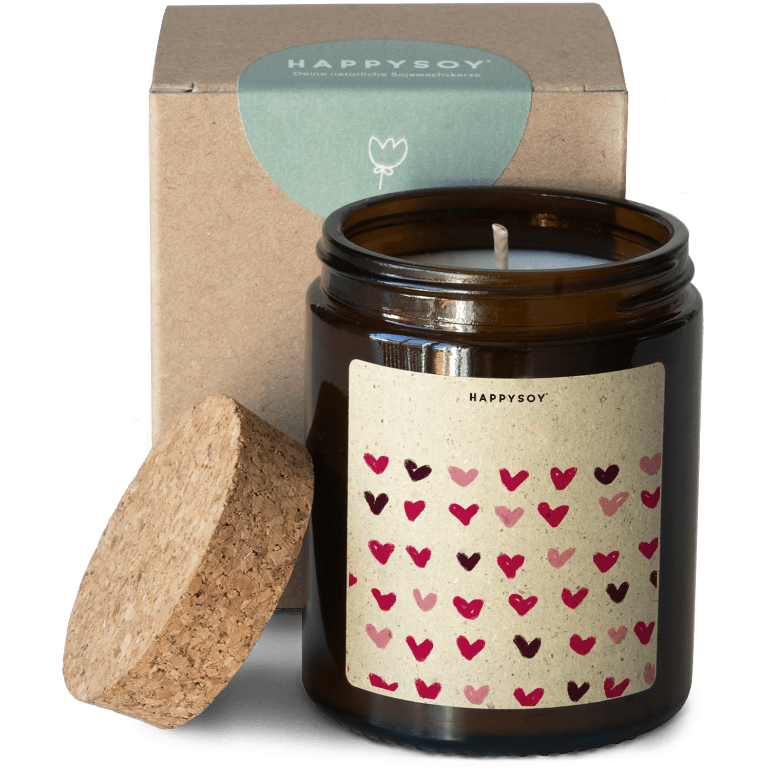 Duftkerze - Herzchen - Happysoy®