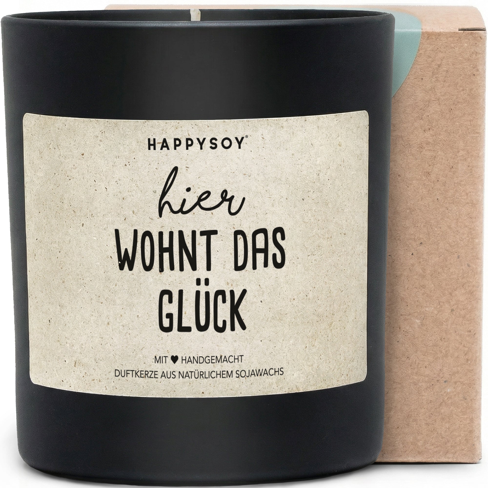 Duftkerze - Hier wohnt das Glück - Happysoy®