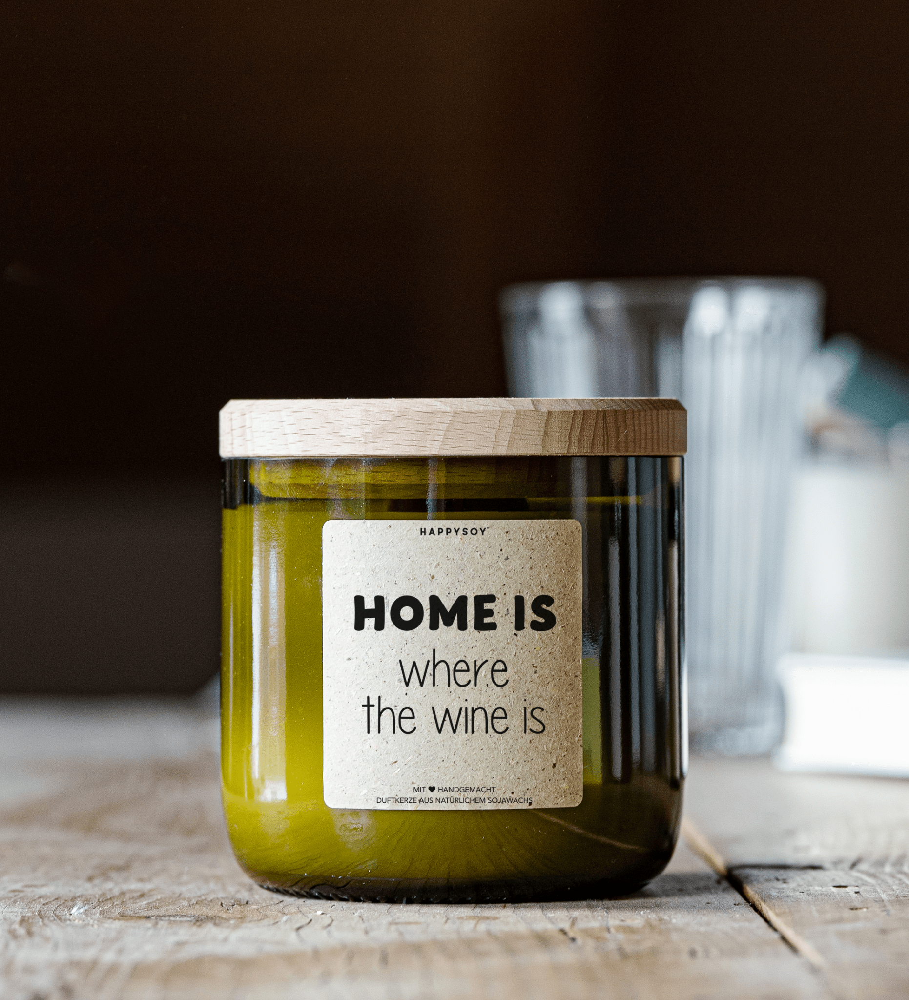 Duftkerze - Home is where the wine is - Happysoy®