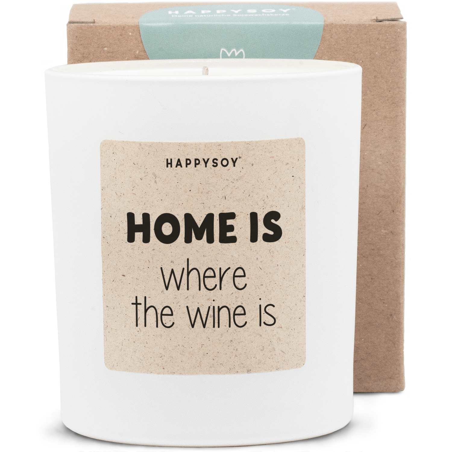 Duftkerze - Home is where the wine is - Happysoy®