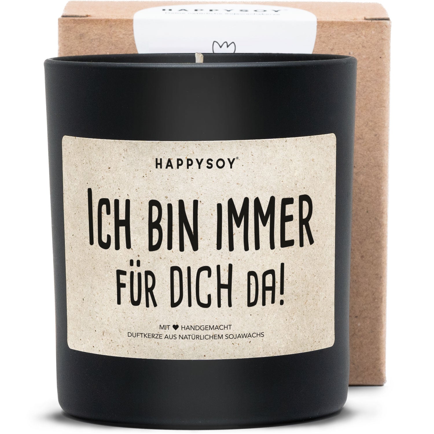 Duftkerze - Ich bin immer für Dich da! - Happysoy®