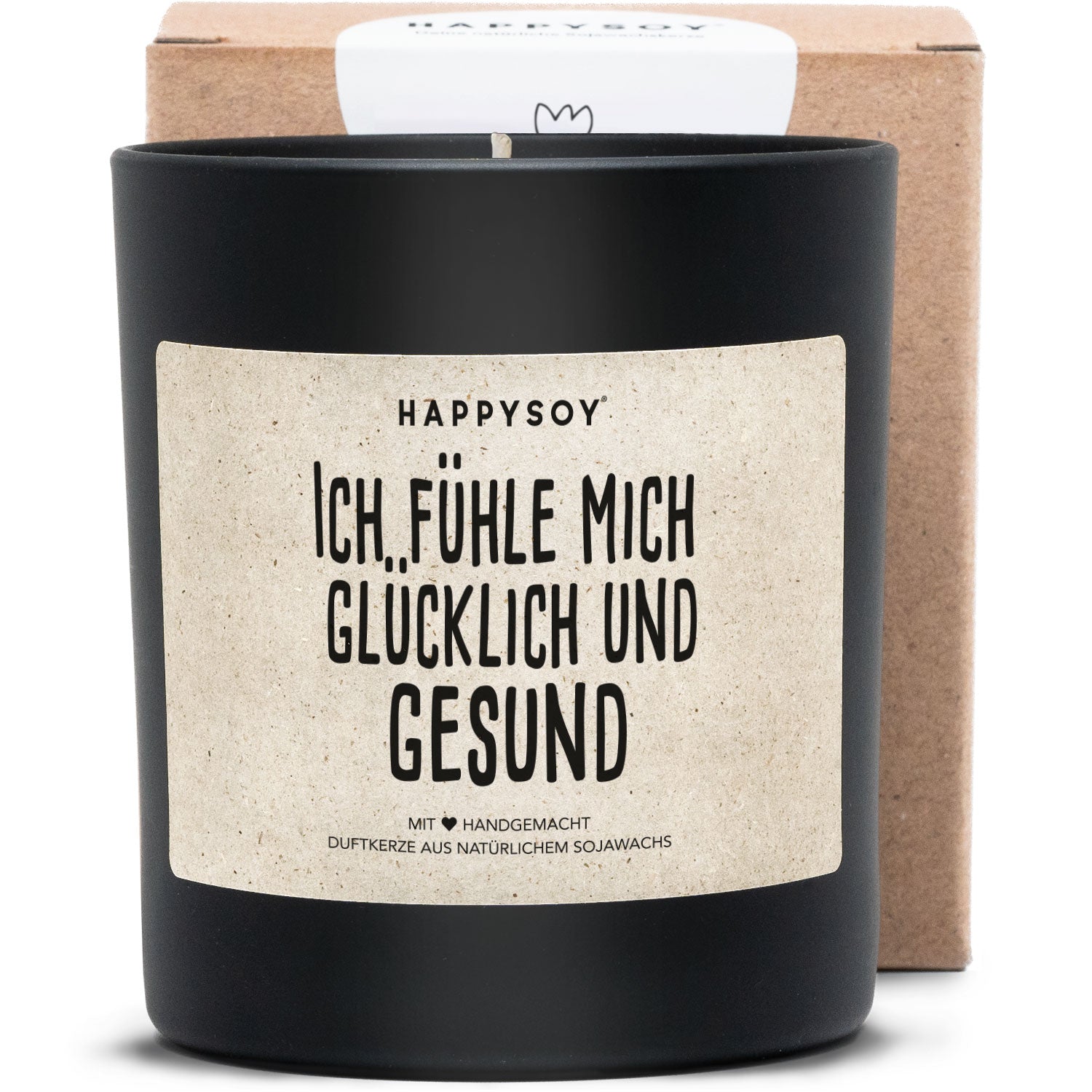 Duftkerze - Ich fühle mich glücklich und gesund! - Happysoy®