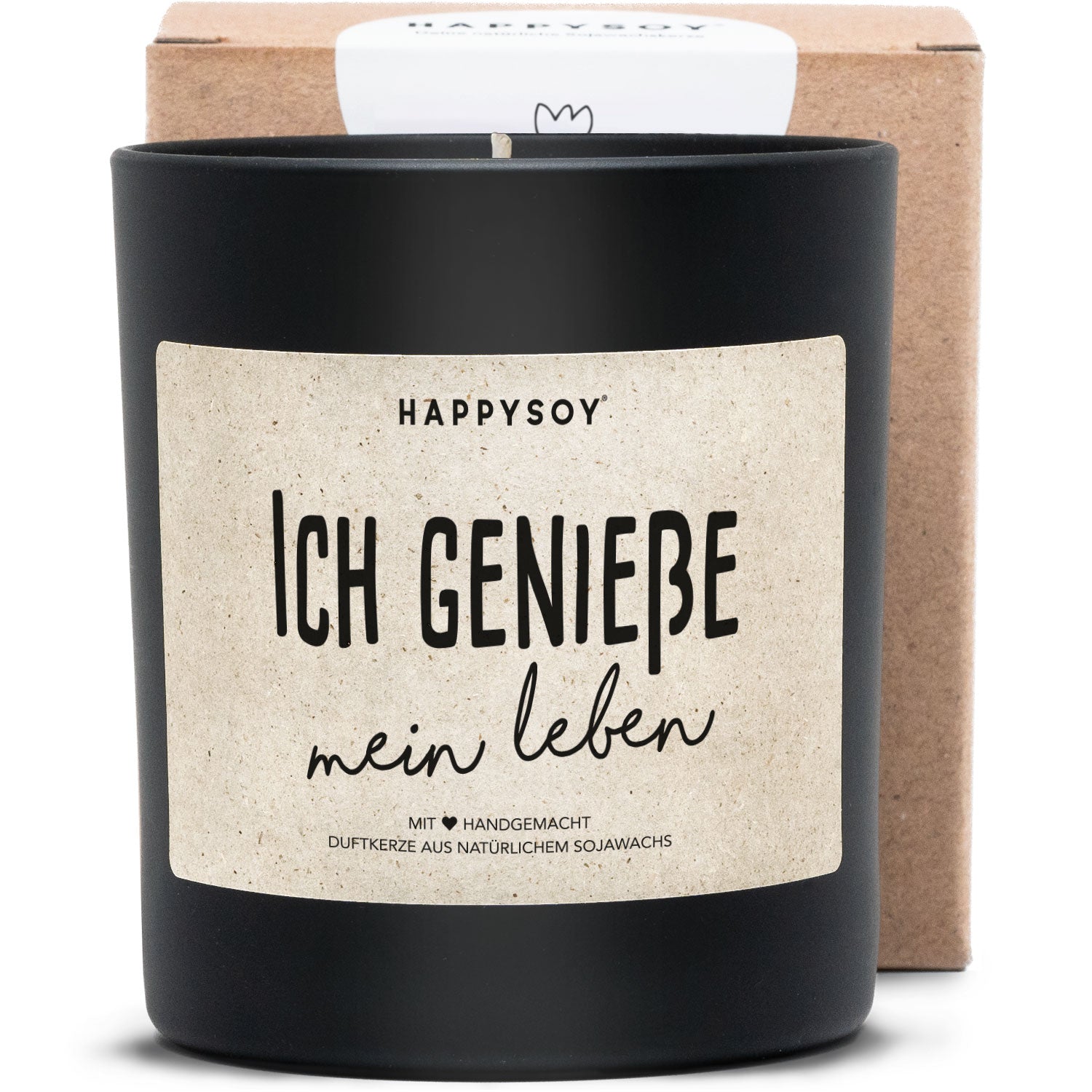 Duftkerze - Ich genieße mein Leben - Happysoy®