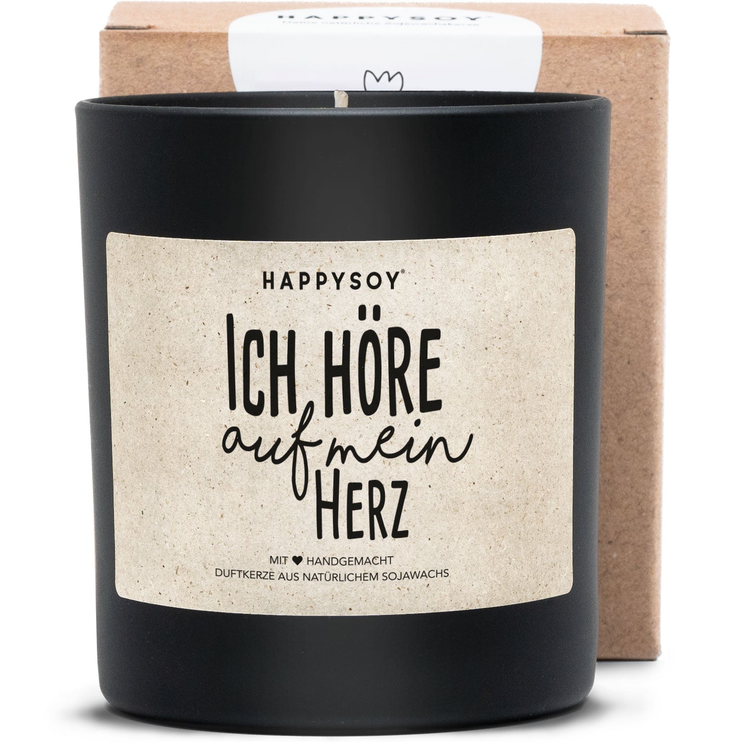Duftkerze - Ich höre auf mein Herz - Happysoy®