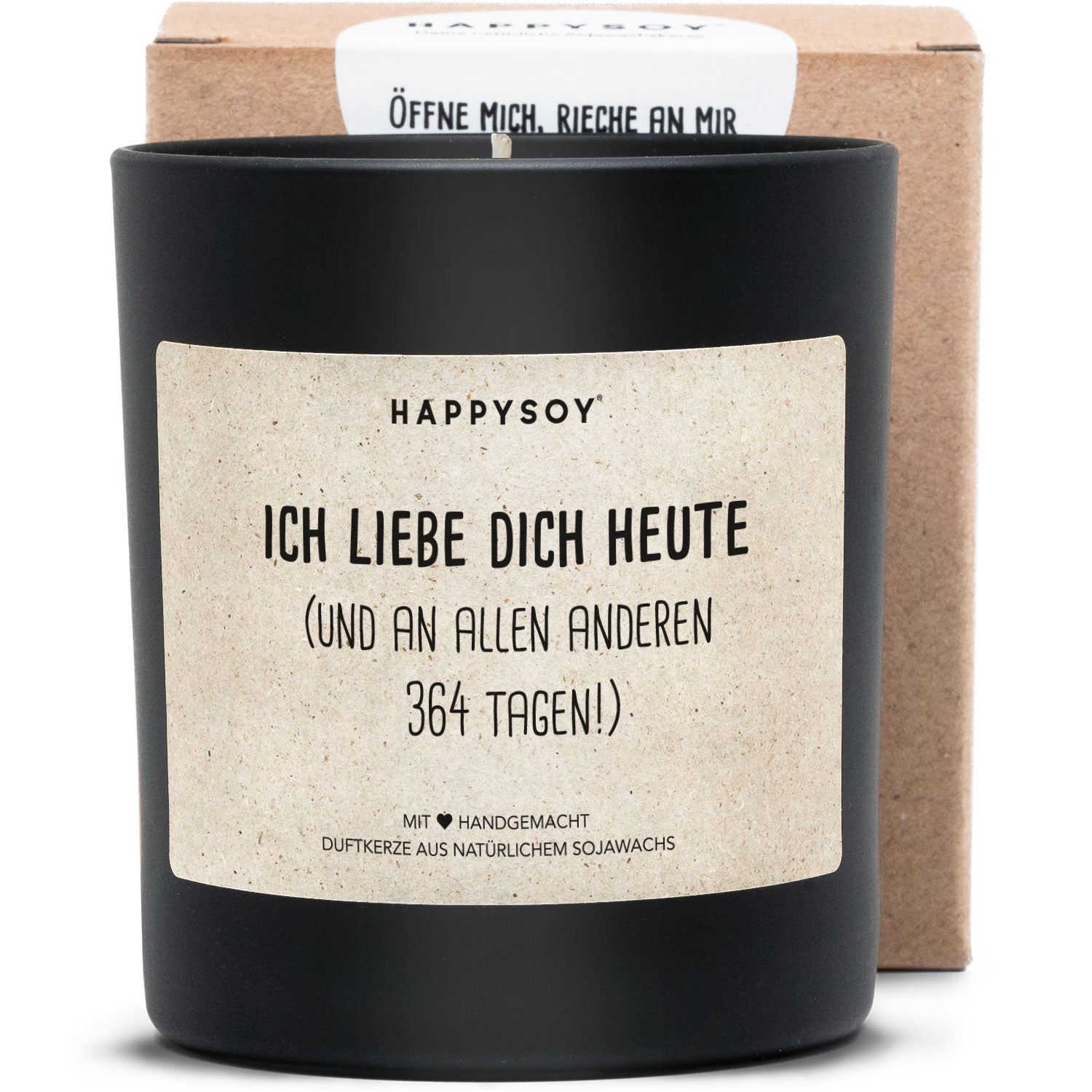 Duftkerze - Ich liebe dich heute (und an allen 364 anderen Tagen) - Happysoy®