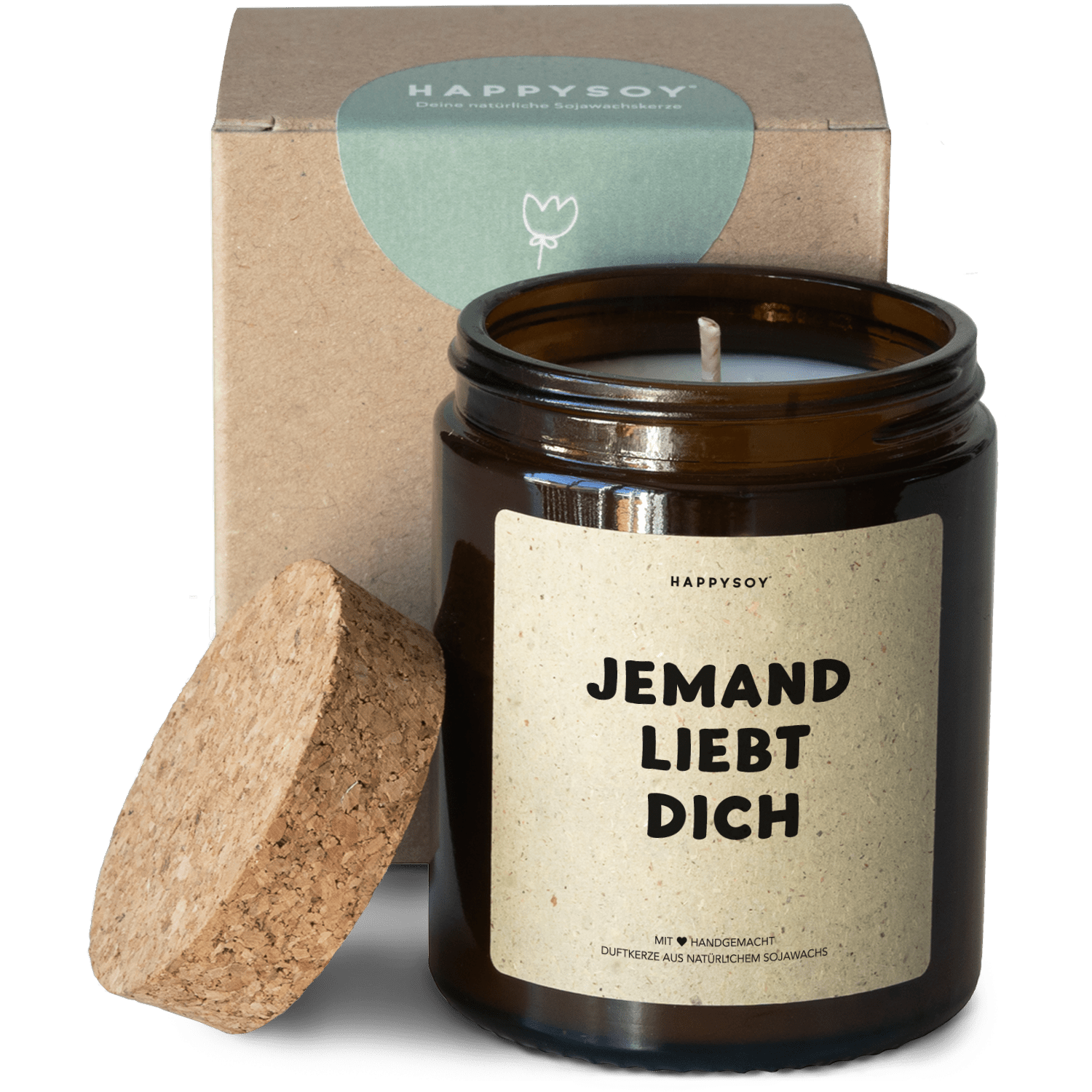 Duftkerze - Jemand liebt dich. - Happysoy®