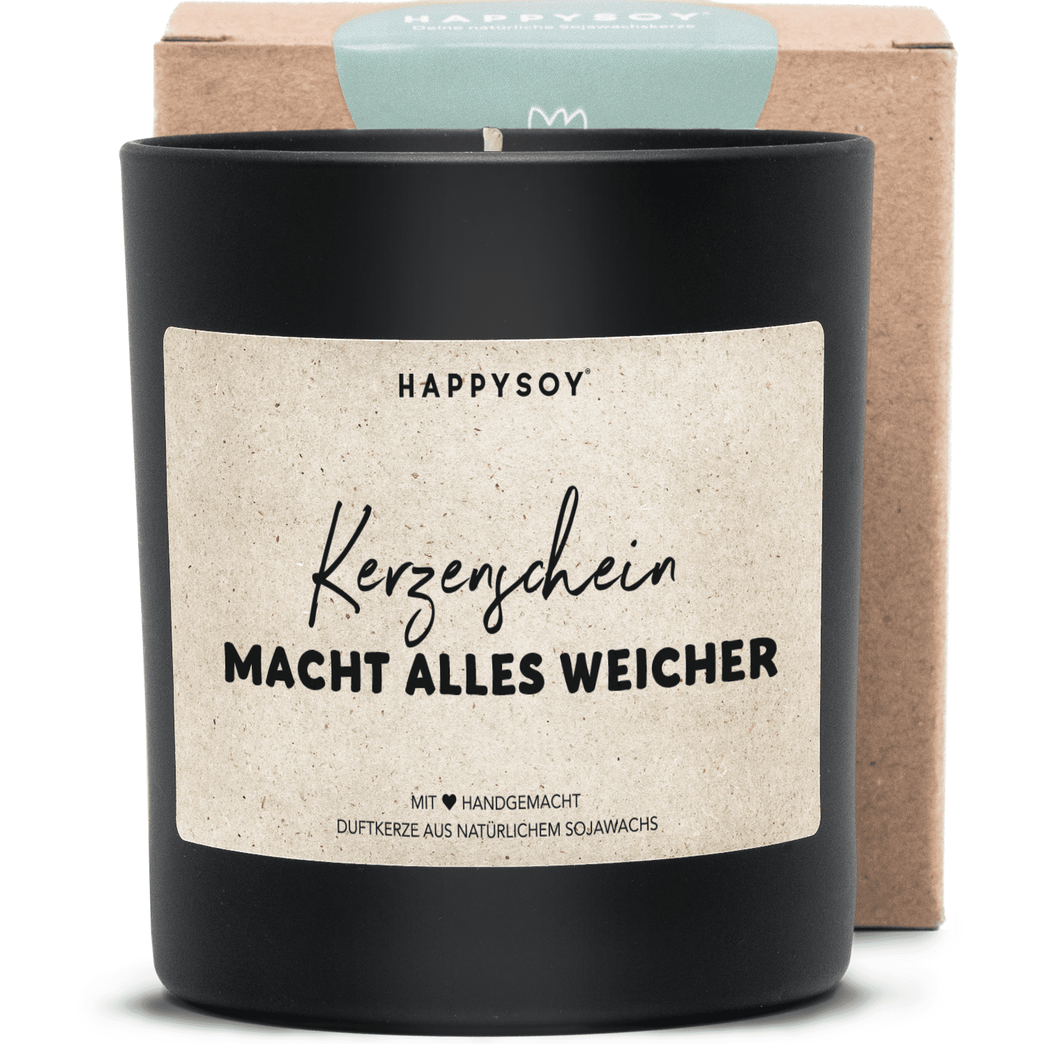 Duftkerze - Kerzenschein macht alles weicher - Happysoy®