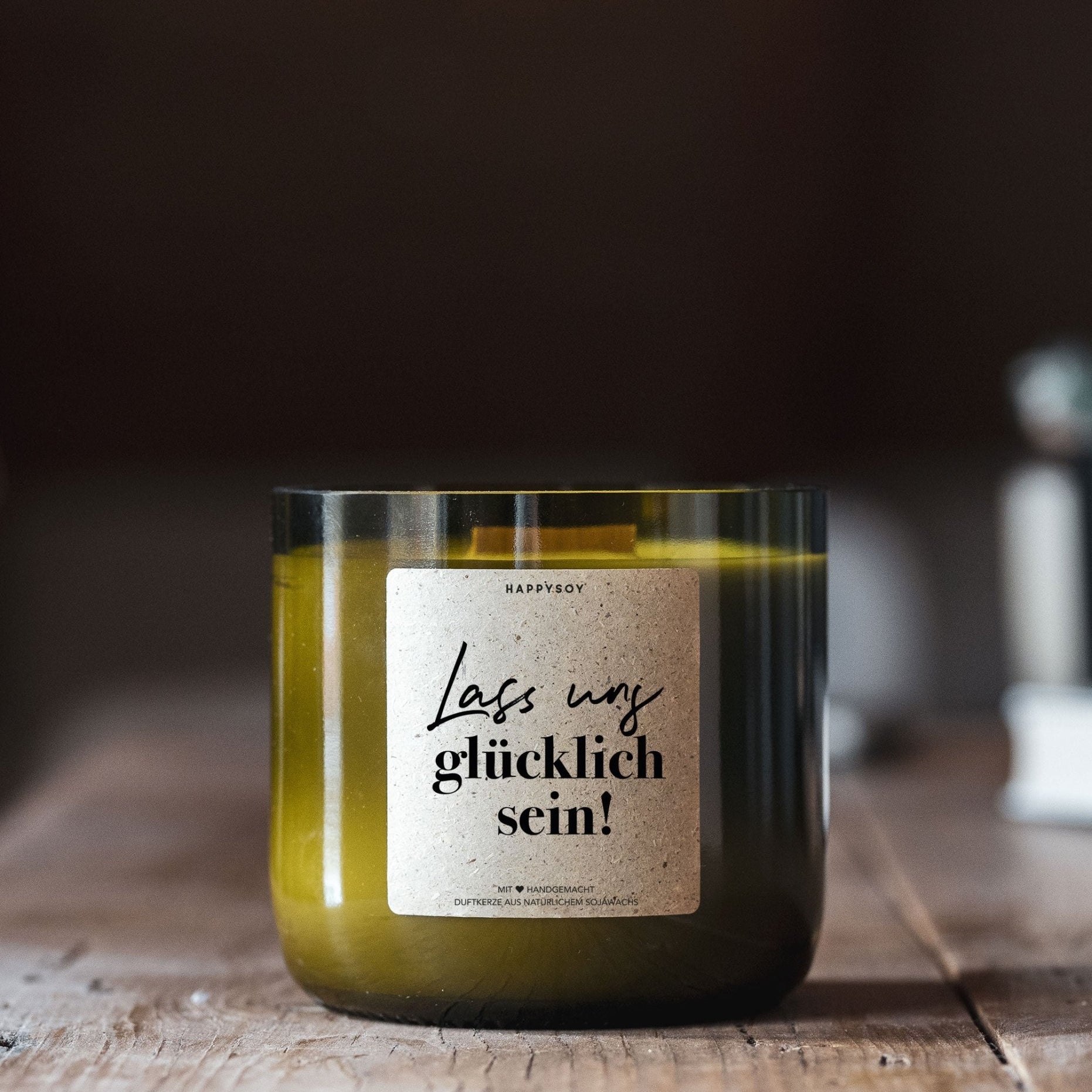 Duftkerze - Lass uns glüklich sein! - Happysoy®