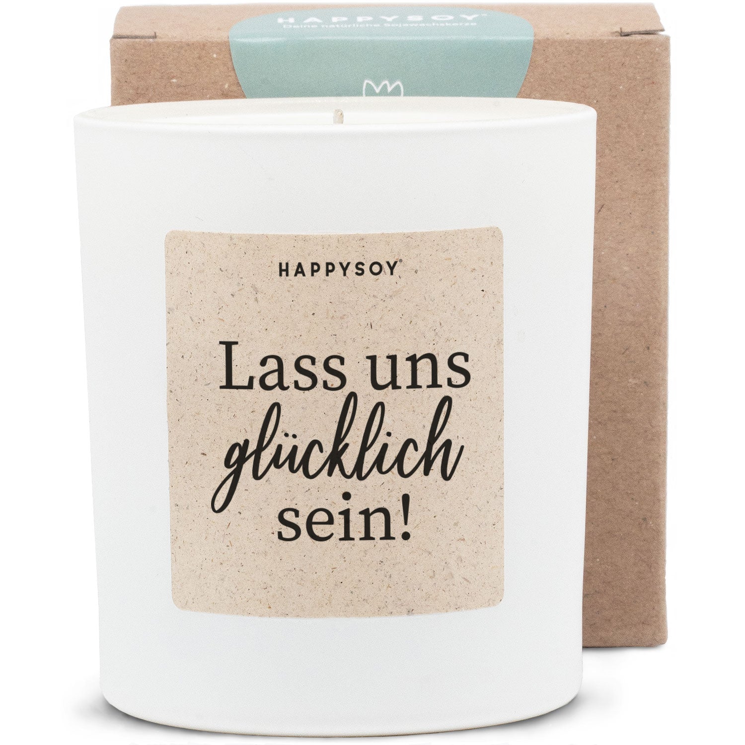 Duftkerze - Lass uns glüklich sein! - Happysoy®