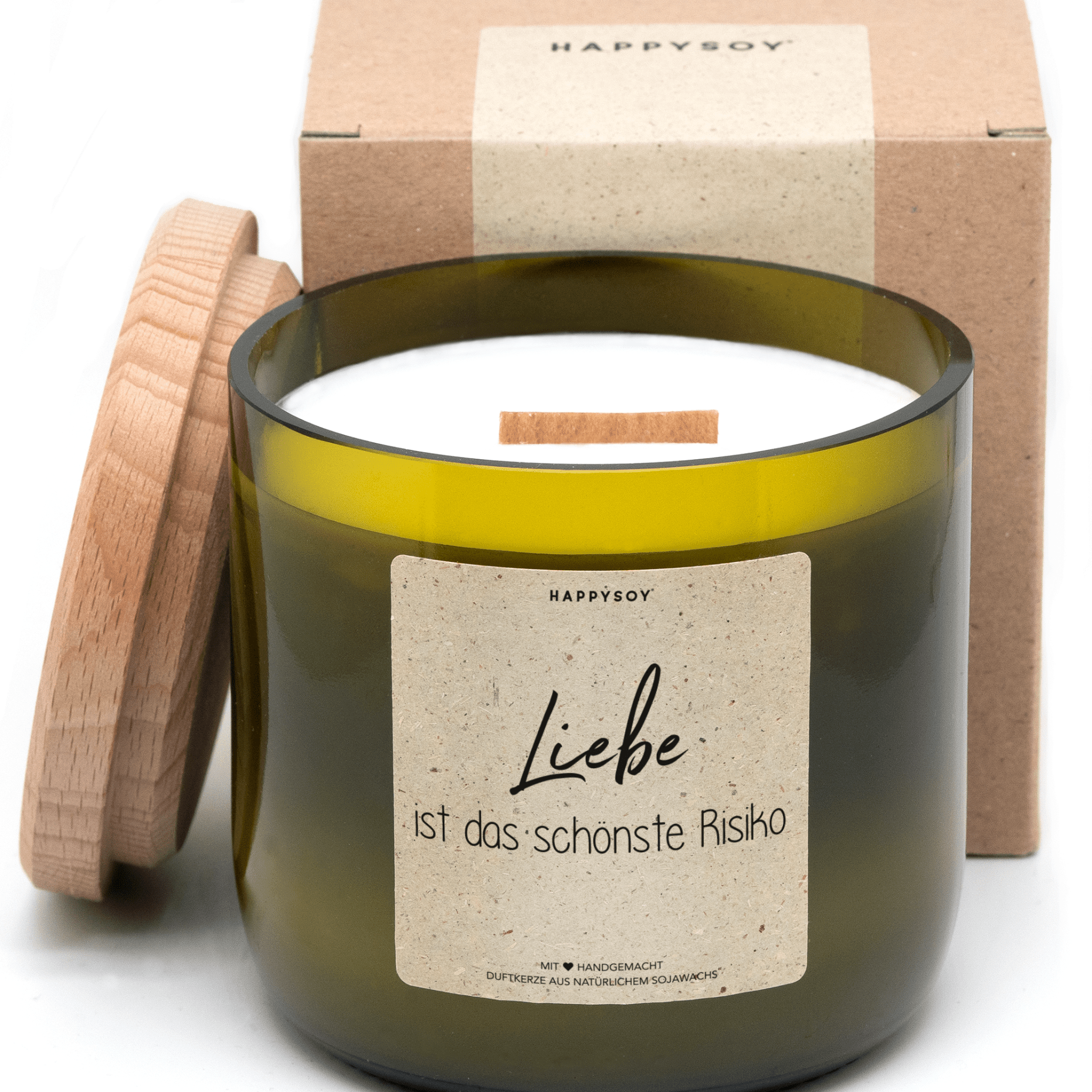 Duftkerze - Liebe ist das schönste Risiko - Happysoy®