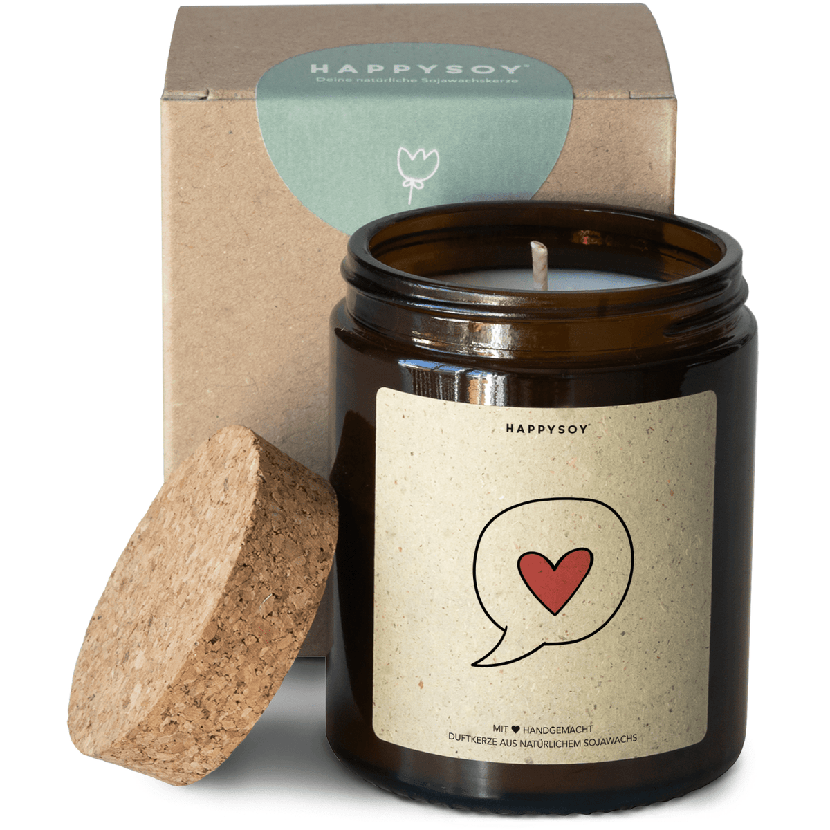 Duftkerze - Liebesnachricht - Happysoy®