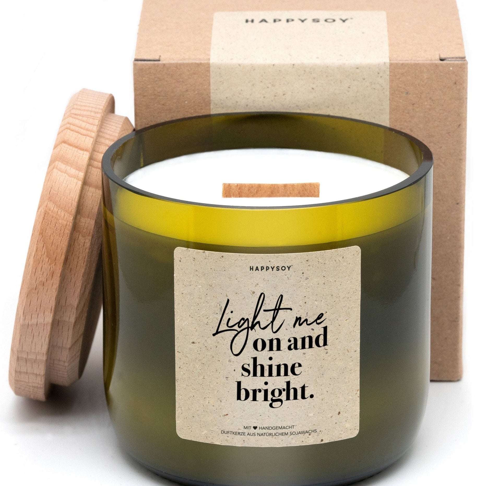 Duftkerze - Light me on and shine bright! - Happysoy®